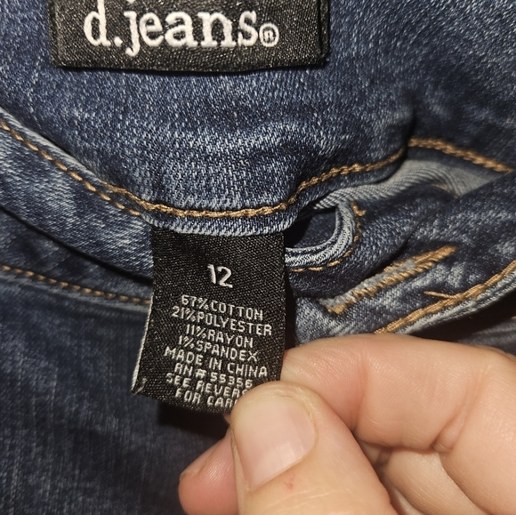D . Jeans Womans Skinny Jeans Size 12 - Picture 7 of 10